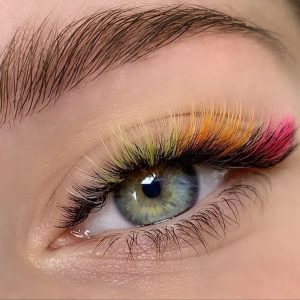 Colourful Eyelash Extension