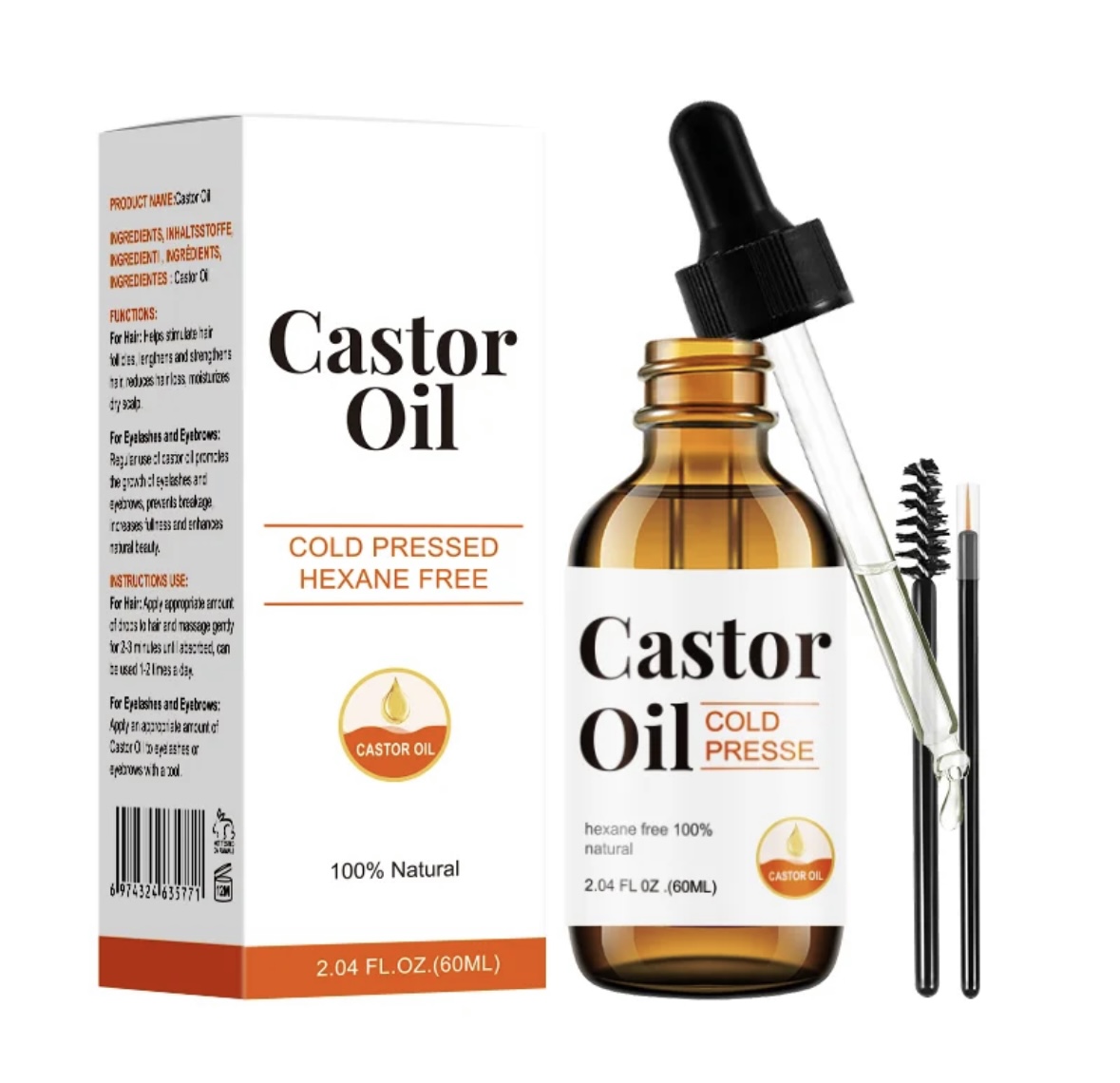 Cold Pressed Hexane Free Castor Oil