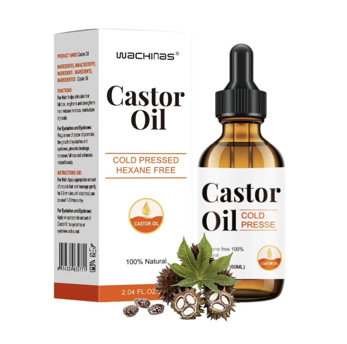 cold-pressed hexane-free castor oil